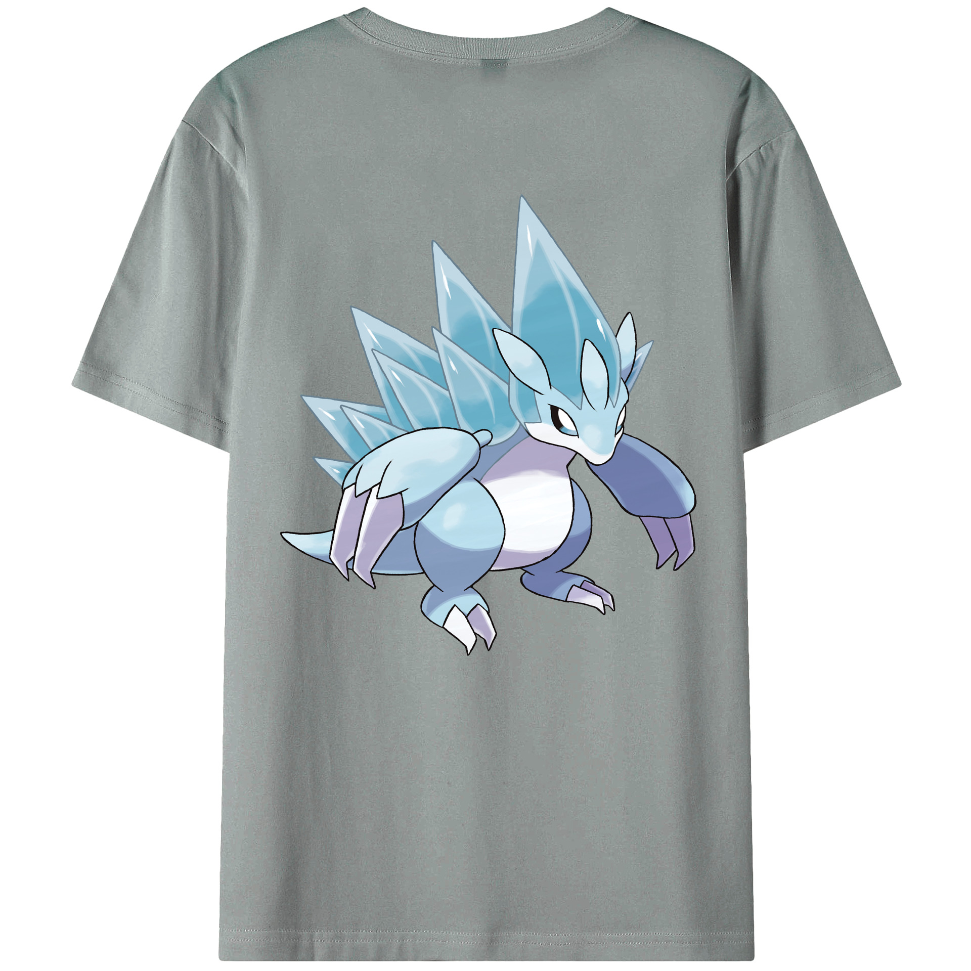 （画像用） ポケットモンスター Pokémon 綿100％ メンズ半袖Tシャツ（バックプリント） 通気性